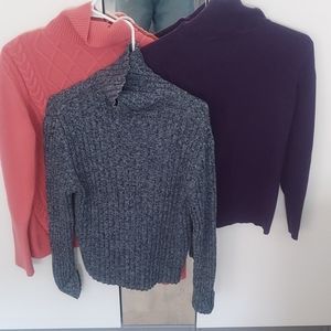 Set Of 3 turtleneck sweaters